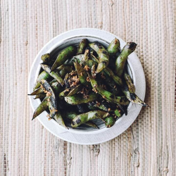 Spicy Charred Edamame